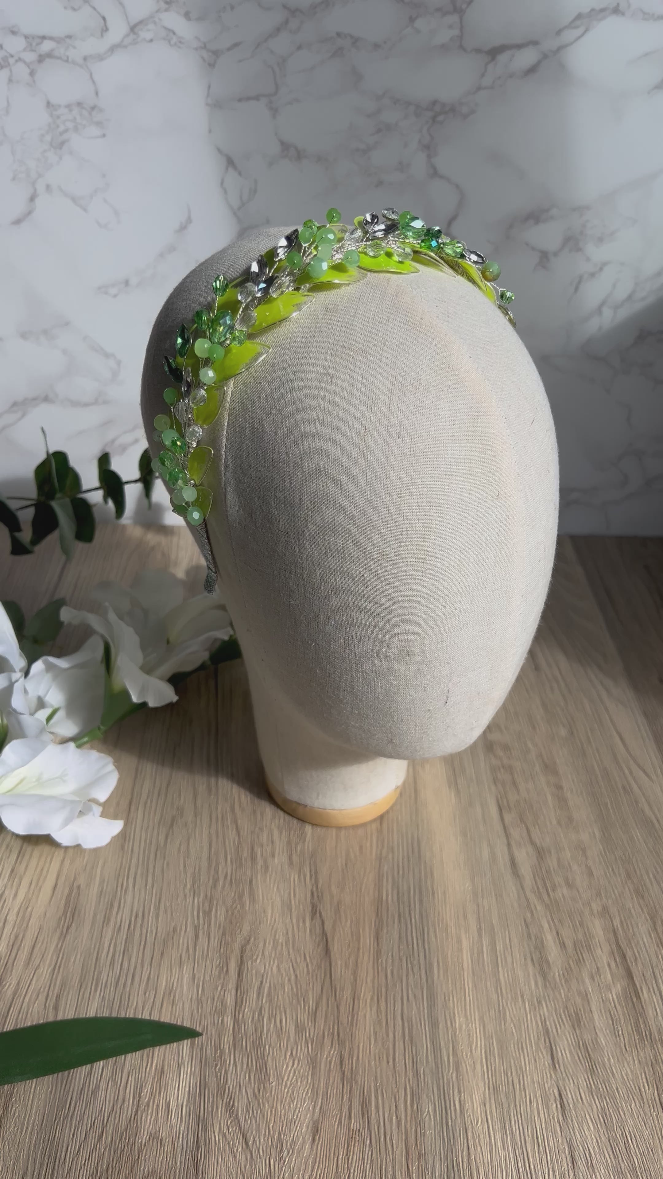 Low Lime leaf headpiece