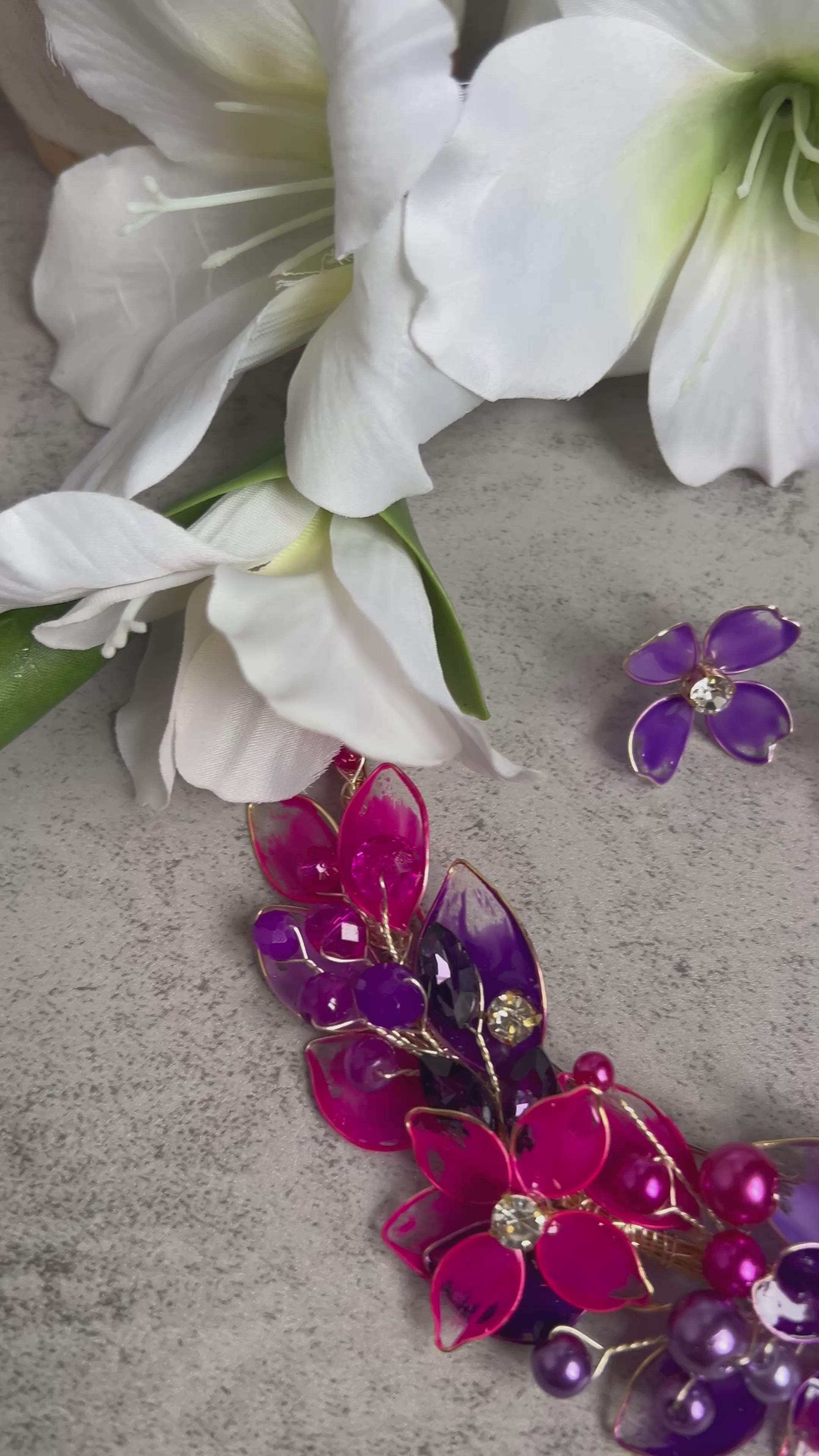 Fucshia and Purple halo
