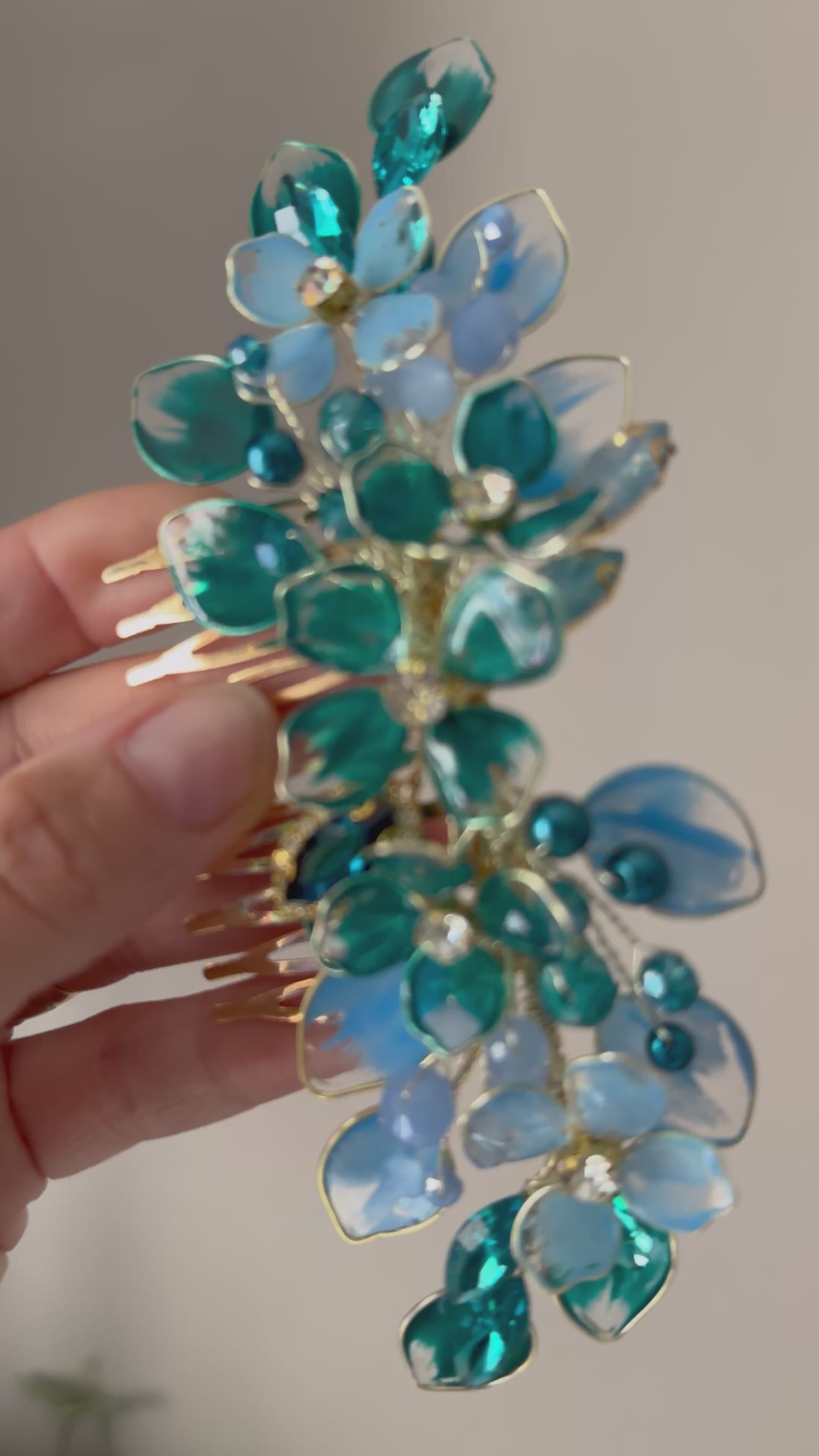 Teal and Blue comb