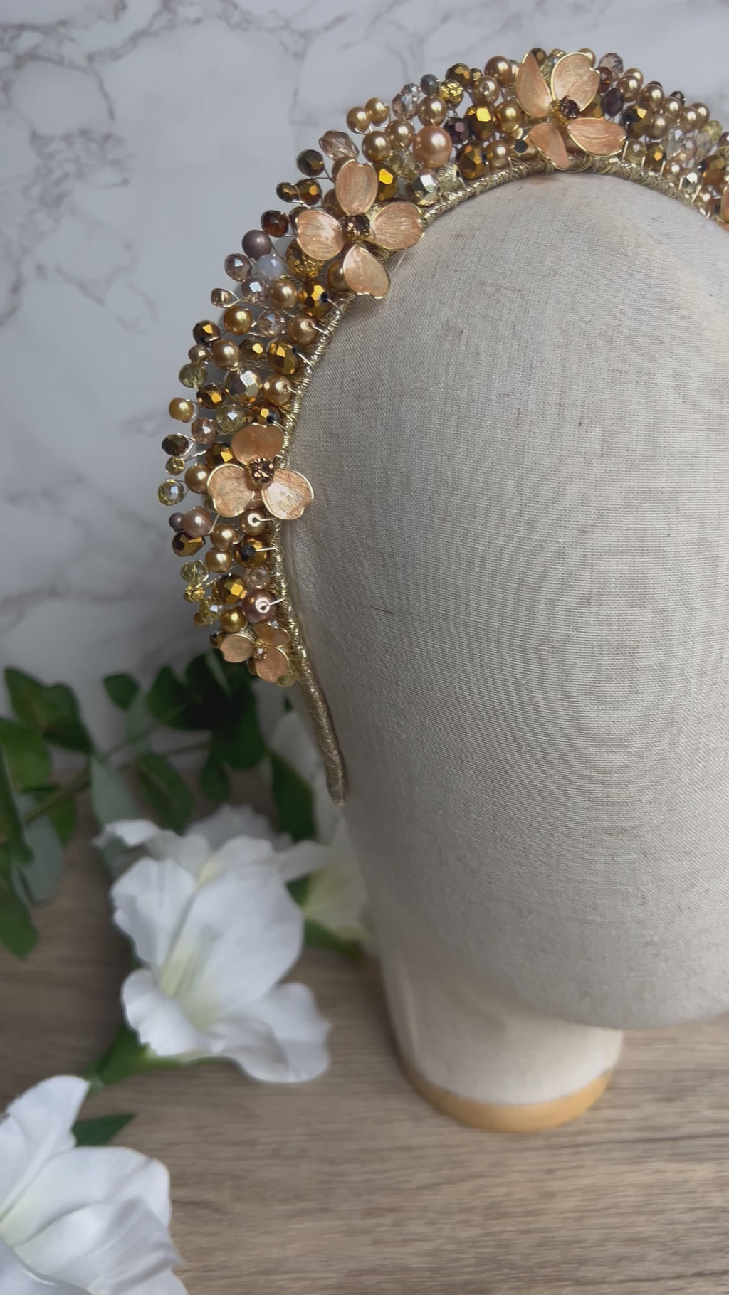 Golden Flora crown
