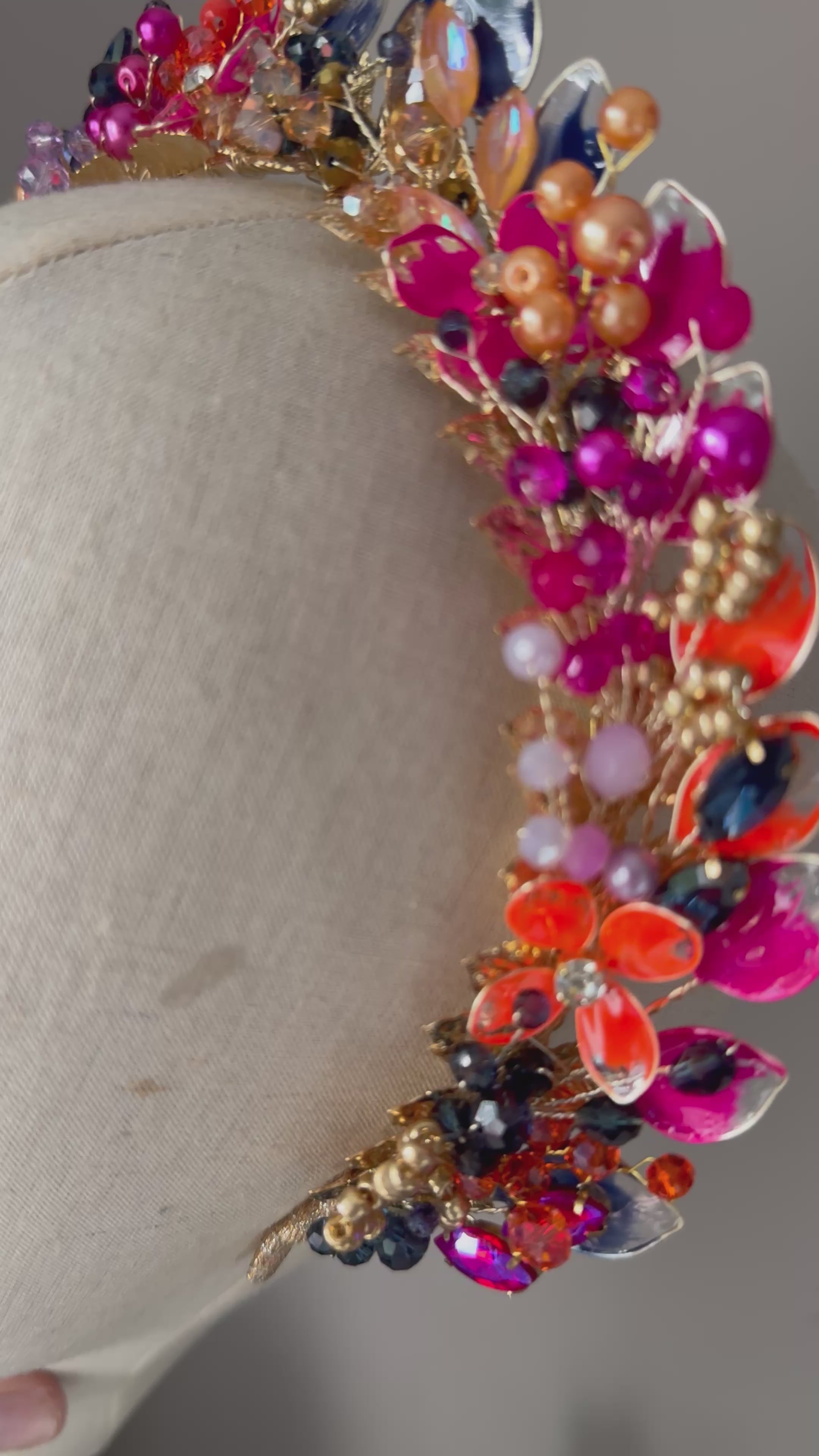 Navy, Fucshia and Orange