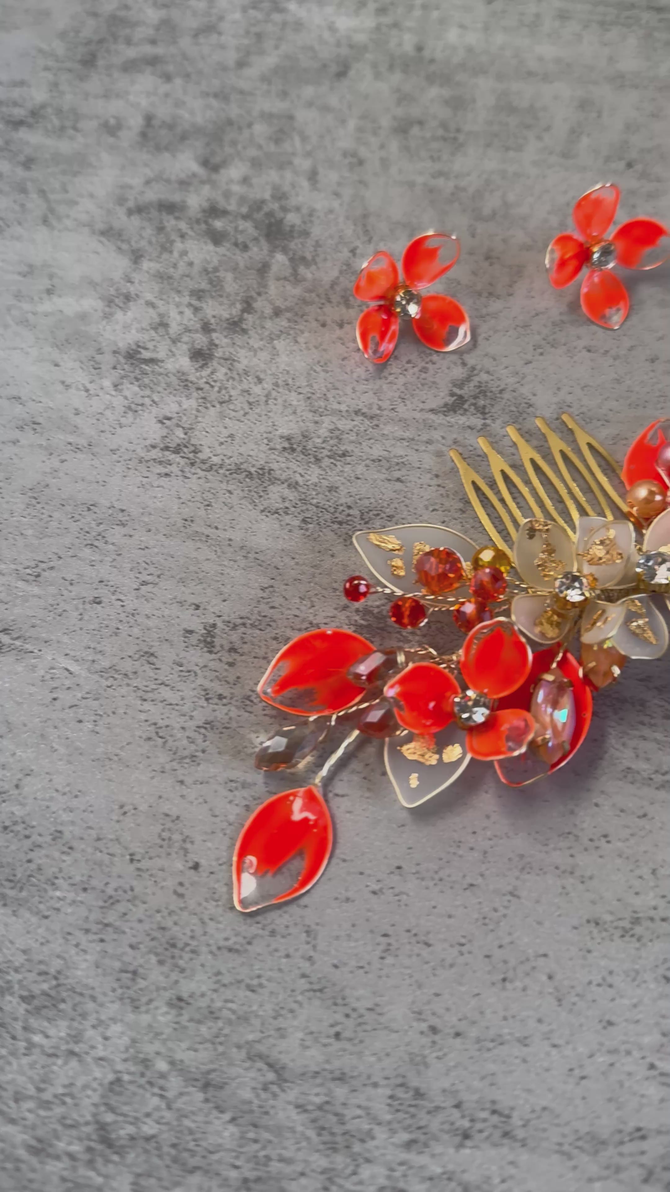Orange and Frosted Gold