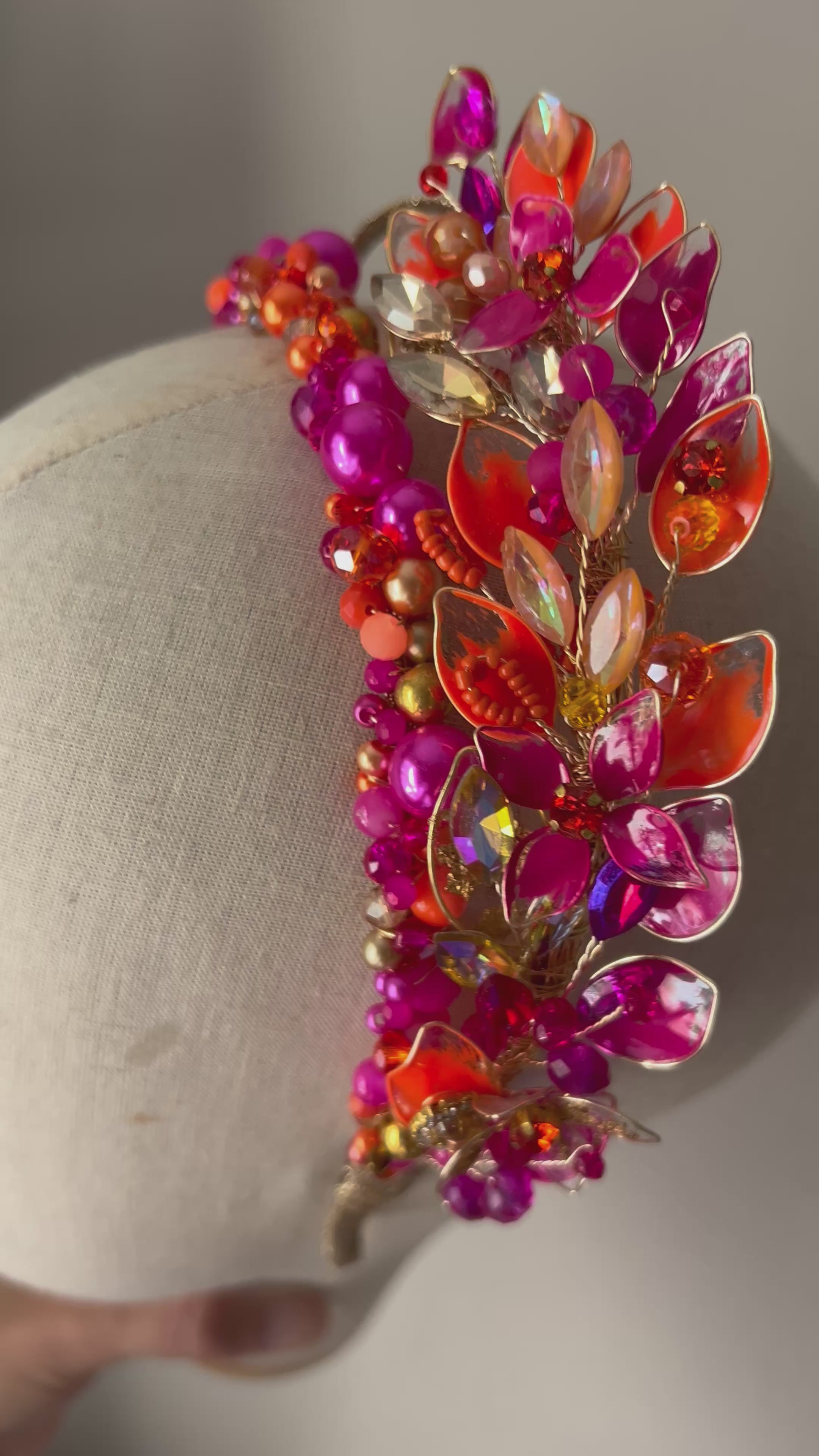 Orange and Fucshia side halo