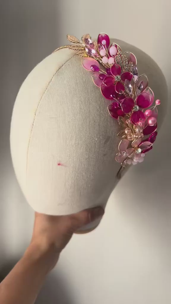 Fucshia and Gold Wedding guest bag