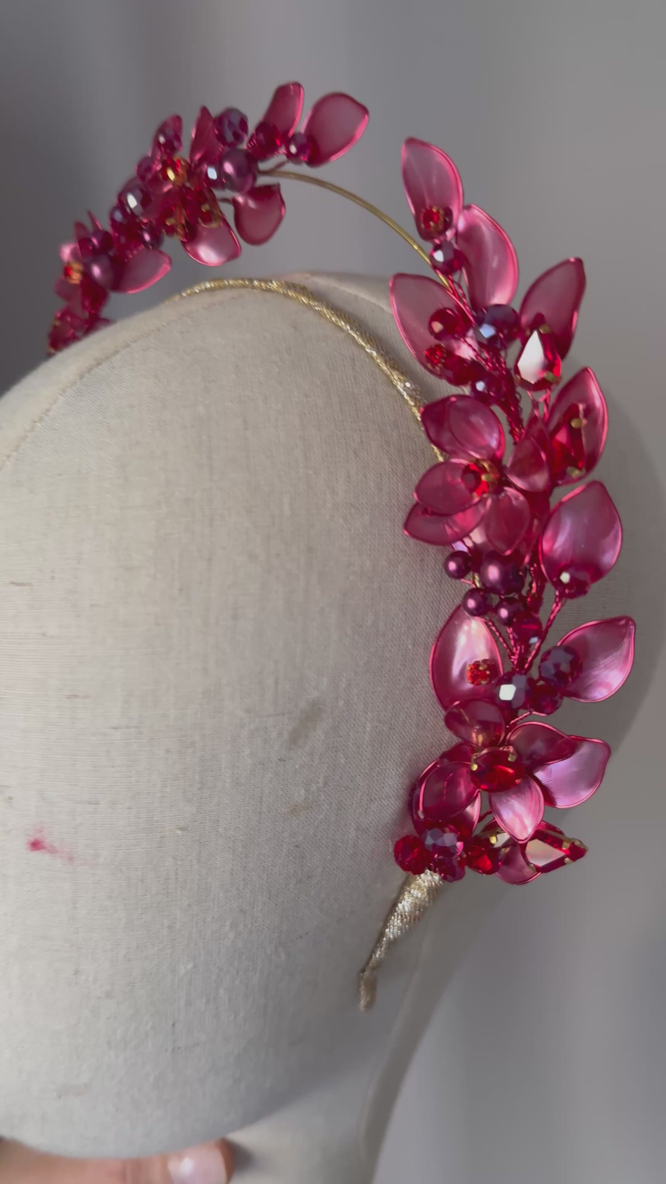 Burgundy Red Halo